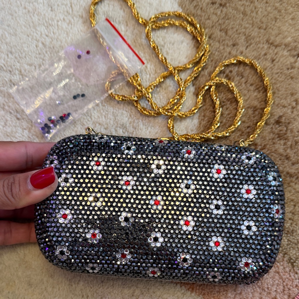 Rare Made In Italy Walborg Sparkling Clutch Vintage Rare Made In Italy Walborg Sparkling Clutch Vintage